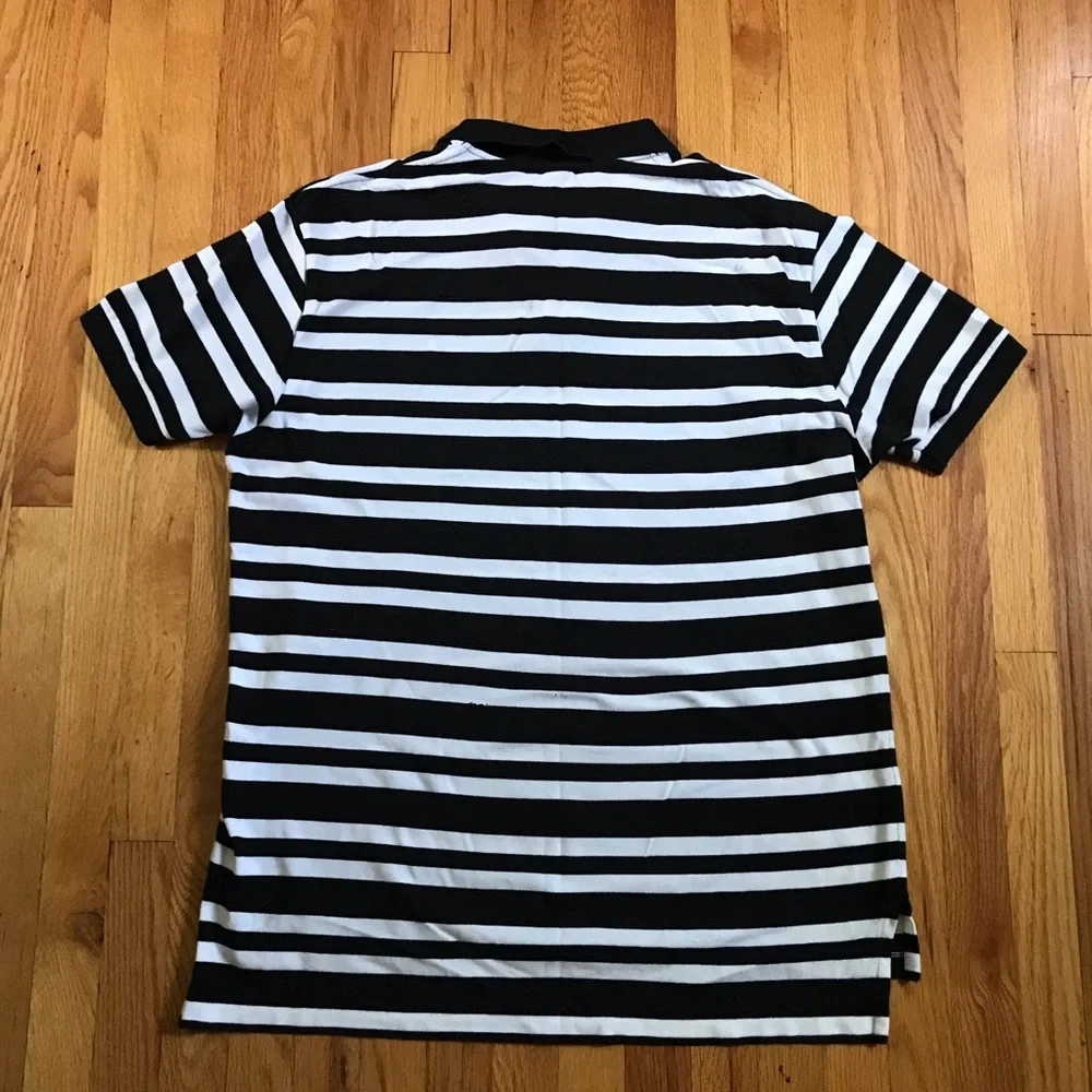 Polo by Ralph Lauren Black & White Stripe Polo XL
